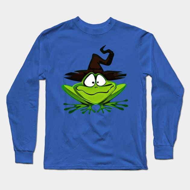 A witch of a frog Long Sleeve T-Shirt by Things2followuhome